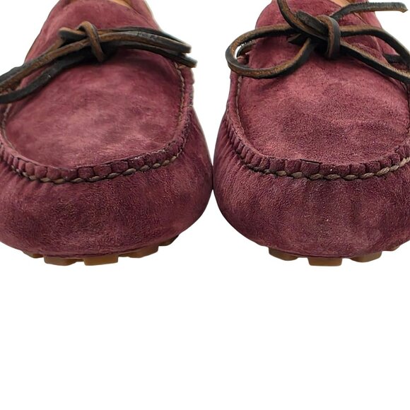 NEW Brooks Brothers Burgundy Suede Driving Loafers Mens size 9D Moccasin Drivers main image 9